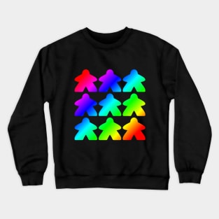 Rainbow Meeples Crewneck Sweatshirt